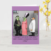 おもしろいハッピーハローウィングリーティングカード カード (黄色い花)