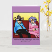 おもしろいハッピーハローウィングリーティングカード カード (黄色い花)