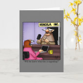 おもしろいハッピーハローウィングリーティングカード カード (黄色い花)