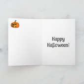 おもしろいハッピーハローウィングリーティングカード カード (内部)