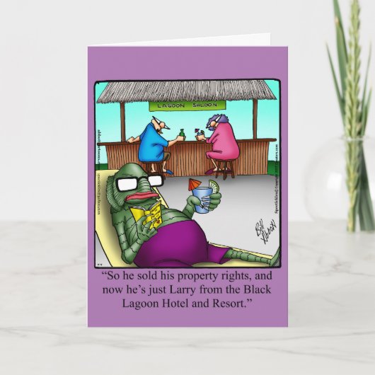 おもしろいハッピーハローウィングリーティングカード カード (正面)