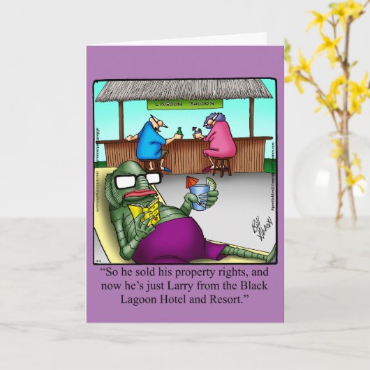 おもしろいハッピーハローウィングリーティングカード カード (黄色い花)