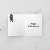 おもしろいハッピーハローウィングリーティングカード カード (内部)