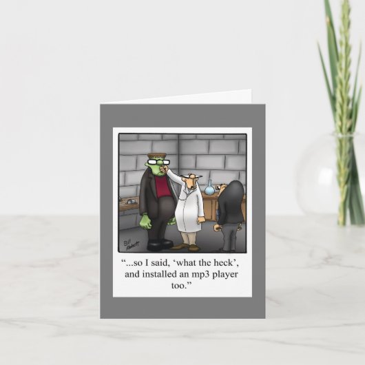 おもしろいハッピーハローウィングリーティングカード カード (正面)