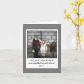 おもしろいハッピーハローウィングリーティングカード カード (黄色い花)