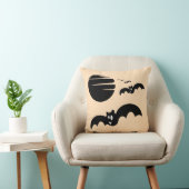 おもしろいハッピーハローウィントリックまたはトリートこうもり クッション (椅子)