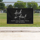 おもしろいハッピーハローウィンドライブ（ファミリ名スクリプト） 横断幕 (インサイチュ)