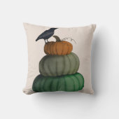 おもしろいハッピーハローウィンパンプキンクロウ クッション (正面)