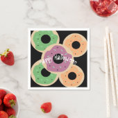 おもしろいハッピーハローウィンフロストスプレッルドーナツ スタンダードカクテルナプキン (インサイチュ)