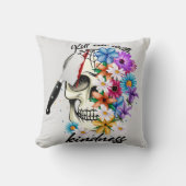 おもしろいハッピーハローウィンフローラ糖スカルトリックトリート クッション (正面)