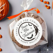 おもしろいハッピーハローウィン幽霊感謝していブパーティーの好意 ラウンドシール