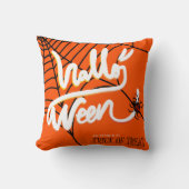 おもしろいハッピーハローウィン10月31日のトリックまたはトリート クッション (正面)