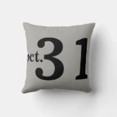 おもしろいハッピーハローウィン10月31日 クッション (裏面)