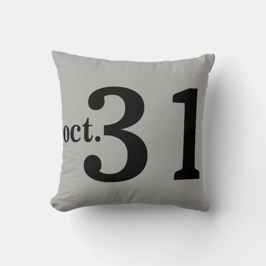 おもしろいハッピーハローウィン10月31日 クッション (正面)