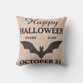 おもしろいハッピーハローウィン10月31日 クッション (正面)