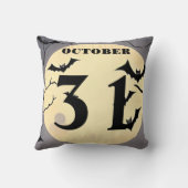 おもしろいハッピーハローウィン10月31日 クッション (裏面)