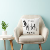 おもしろいハッピーハローウィン「魔女は入っている」 クッション (椅子)