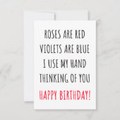 おもしろいハッピーバースデーカードとギフト サンキューカード (正面)