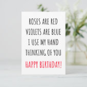 おもしろいハッピーバースデーカードとギフト サンキューカード (スタンド正面)