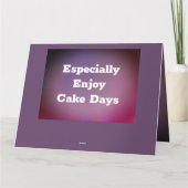 おもしろいハッピーバースデーカードのパーソナライズ文字 カード (裏面)