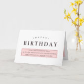 おもしろいハッピーバースデーカード カード (黄色い花)