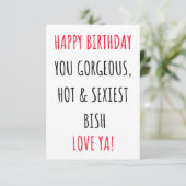 おもしろいハッピーバースデーカード サンキューカード (スタンド正面)