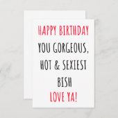 おもしろいハッピーバースデーカード サンキューカード (正面/裏面)