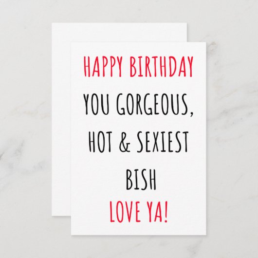 おもしろいハッピーバースデーカード サンキューカード (正面/裏面)