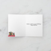 おもしろいハッピーバースデーカード – シャワーバー カード (内部)