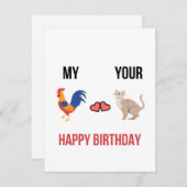 おもしろいハッピーバースデーカード シーズンカード (正面/裏面)