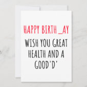 おもしろいハッピーバースデーカード シーズンカード (正面)