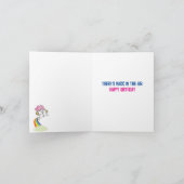 おもしろいハッピーバースデーカード – ユニコーンとレインボーズ シーズンカード (内部)