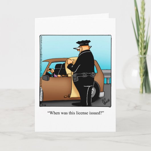 おもしろいハッピーバースデーグリーティングカード カード (正面)