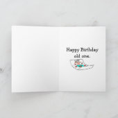 おもしろいハッピーバースデーグリーティングカード カード (内部)