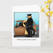 おもしろいハッピーバースデーグリーティングカード カード (黄色い花)