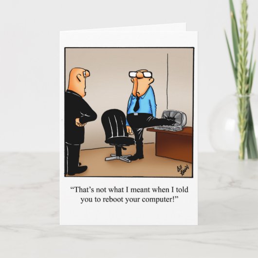 おもしろいハッピーバースデーグリーティングカード カード (正面)