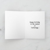 おもしろいハッピーバースデーグリーティングカード カード (内部)