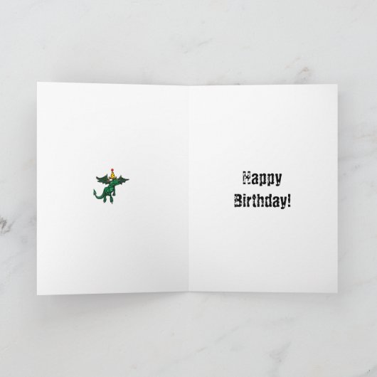 おもしろいハッピーバースデーグリーティングカード カード (内部)
