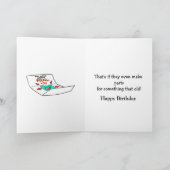 おもしろいハッピーバースデーグリーティングカード カード (内部)