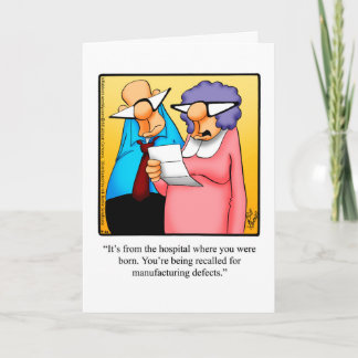 おもしろいハッピーバースデーグリーティングカード カード