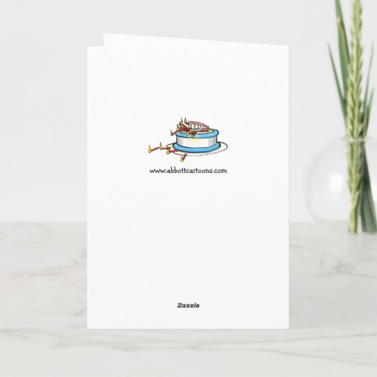 おもしろいハッピーバースデーグリーティングカード カード (裏面)