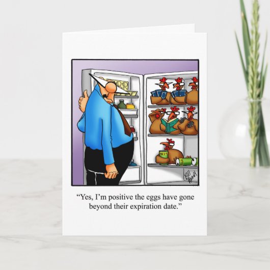 おもしろいハッピーバースデーグリーティングカード カード (正面)