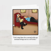 おもしろいハッピーバースデーグリーティングカード カード (正面)