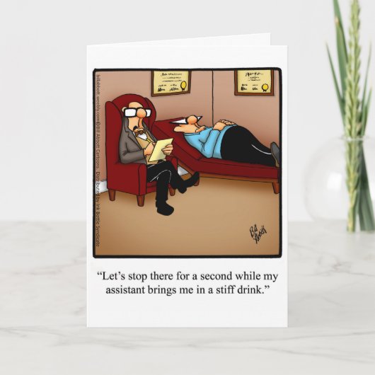 おもしろいハッピーバースデーグリーティングカード カード (正面)