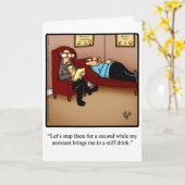 おもしろいハッピーバースデーグリーティングカード カード (黄色い花)