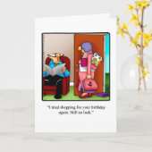 おもしろいハッピーバースデーグリーティングカード カード (黄色い花)