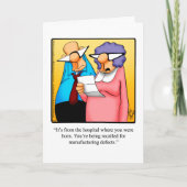 おもしろいハッピーバースデーグリーティングカード カード (正面)