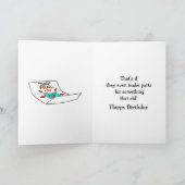 おもしろいハッピーバースデーグリーティングカード カード (内部)