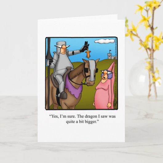 おもしろいハッピーバースデーグリーティングカード カード (黄色い花)