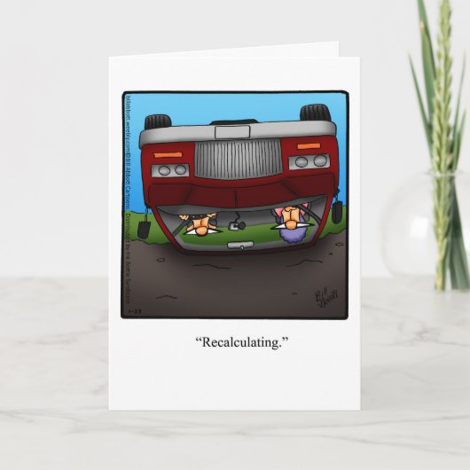 おもしろいハッピーバースデーグリーティングカード「斑点」 カード (正面)